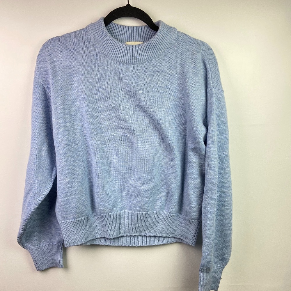 Women's Sm H&M Light Blue High Neck Sweater